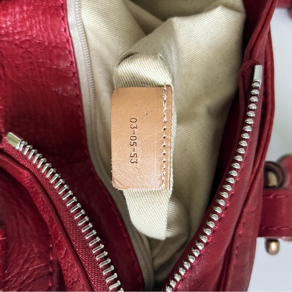 Chloe Paddington Red Leather Handbag Y2K - Picture 6 of 14